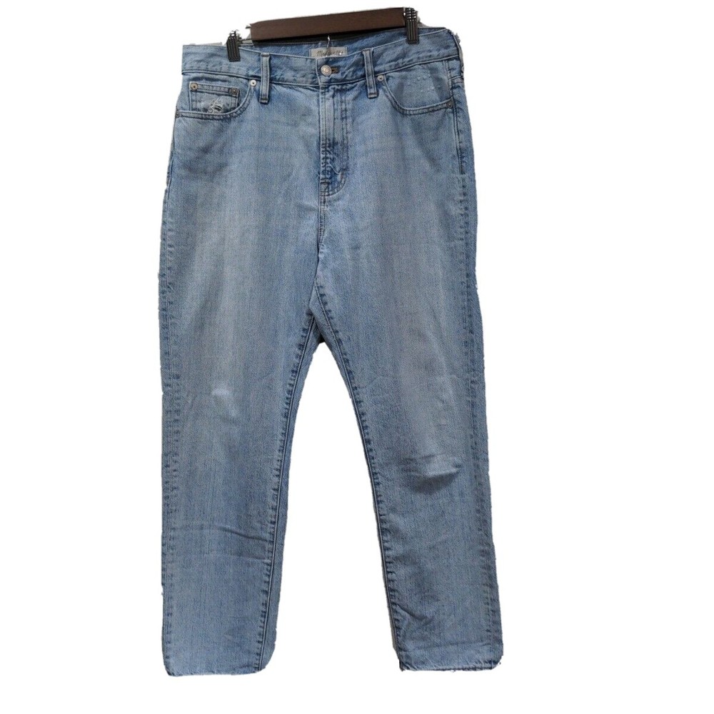 Madewell The Perfect Summer Jean Womens Size 31 Light Wash Denim Distressed